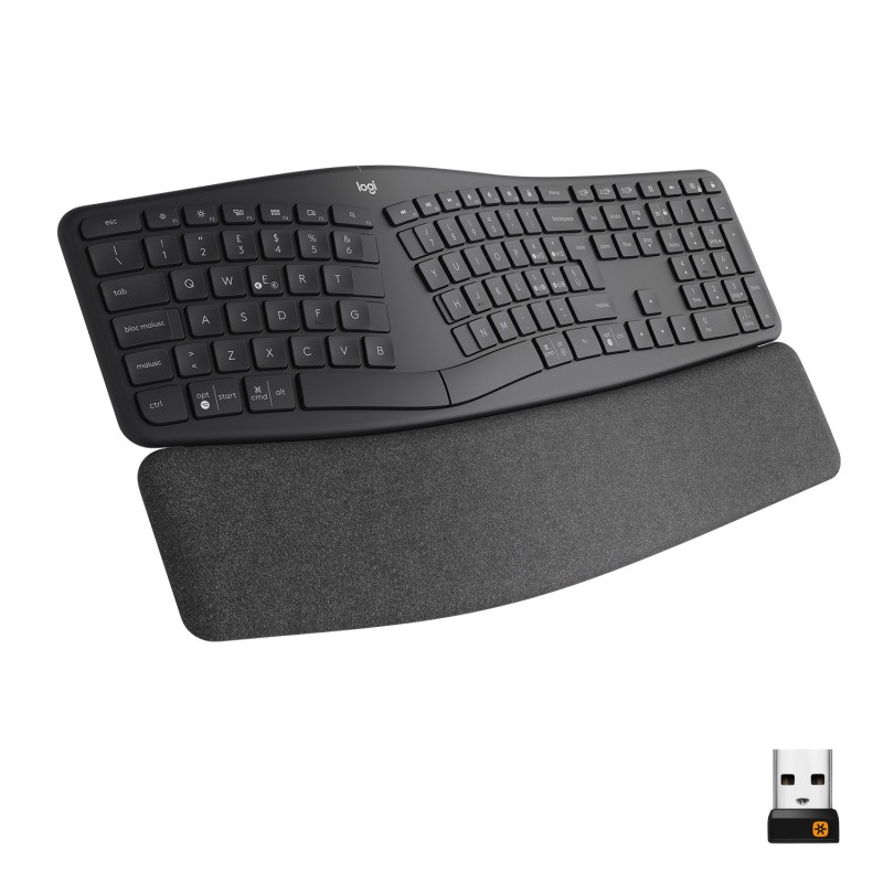 Logitech ERGO K860 - Tastatur - kabellos - 2.4 GHz, Bluetooth 5.0